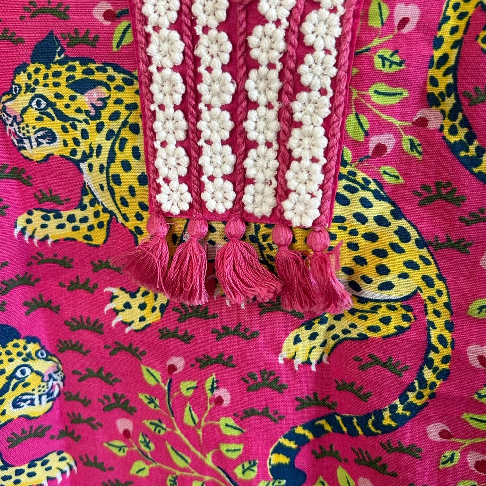 Printfresh Bagheera Pink Leopard-Print linen/cott… - image 4